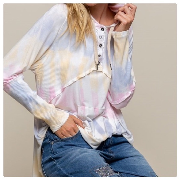 POL Feeling Cozy Cotton Candy Top - Picture 2 of 16